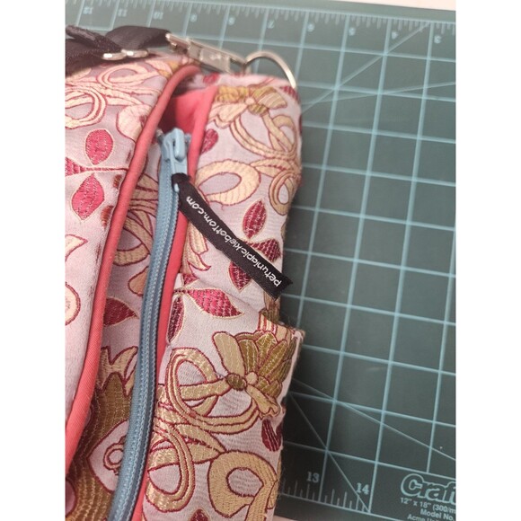 PETUNIA PICKLE BOTTOM Brocade Tote Diaper Bag Baby Backpack Pink - Picture 16 of 16